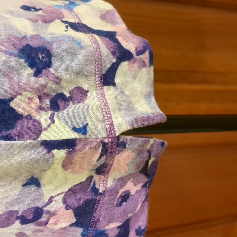 Simply Vera Vera Wang Floral Tank Top - Purple and Pink - Picture 3 of 10
